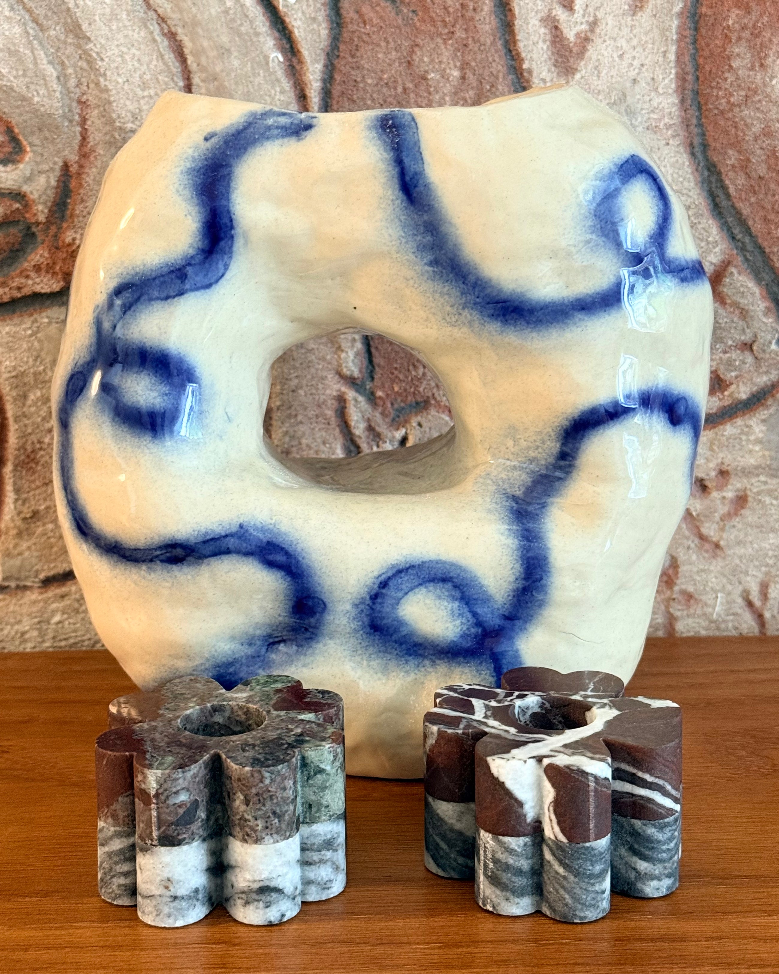 Set of 2 Clover Candleholders