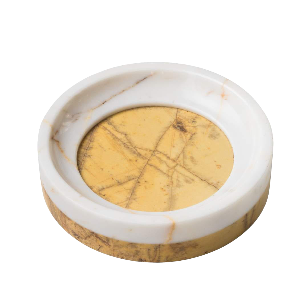 Calacatta + Giallo tondo bowl