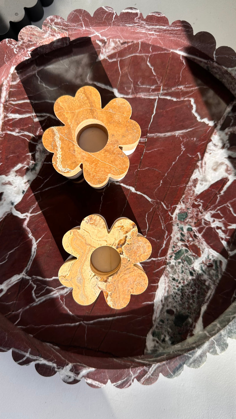 Set of 2 Clover Candleholders