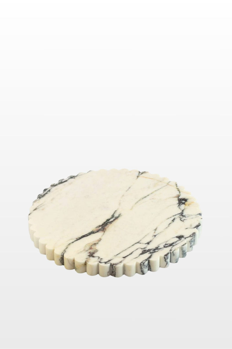 Calacatta Branch round medium