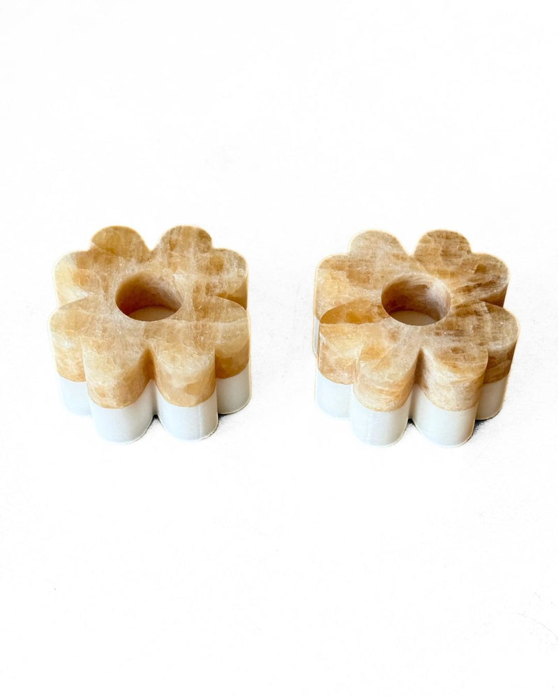 Set of 2 Clover Candleholders