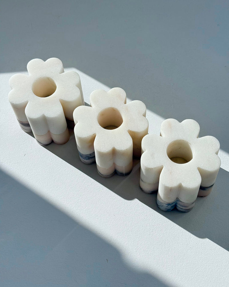 Set of 3 Clover Candleholders