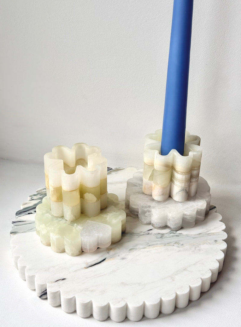 Set of 2 Clover Candleholders