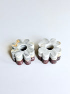 Set of 2 Clover Candleholders