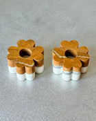 Set of 2 Clover Candleholders