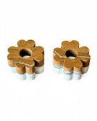 Set of 2 Clover Candleholders