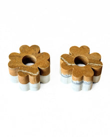 Set of 2 Clover Candleholders