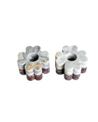 Set of 2 Clover Candleholders