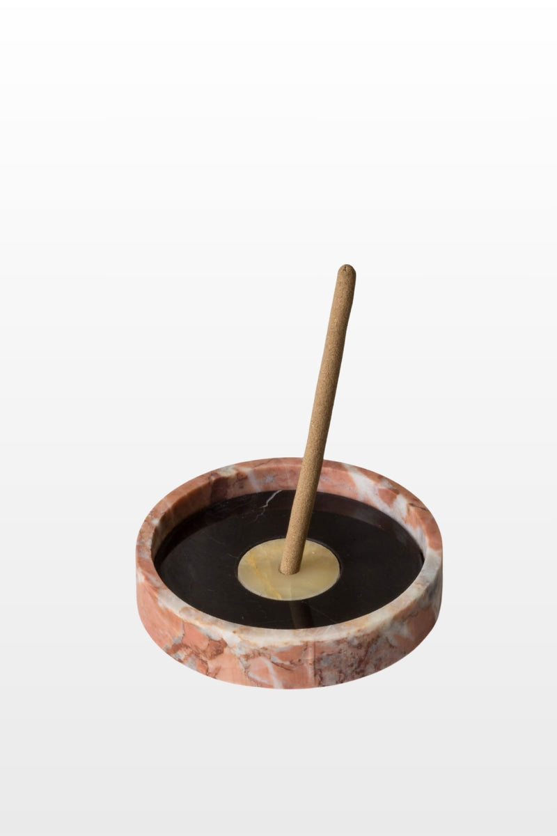 Rojo + Onyx Tondo Incense Burner