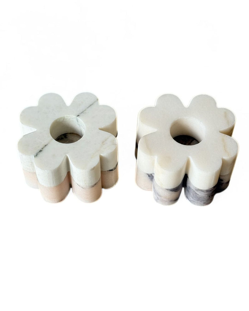 Set of 2 Clover Candleholder