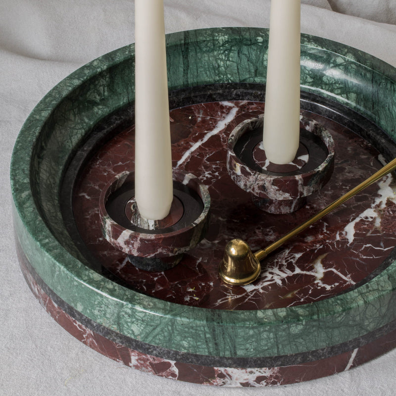 Rosso + Nero tondo candlestick
