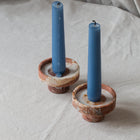 Rojo + Calacatta tondo candle holder