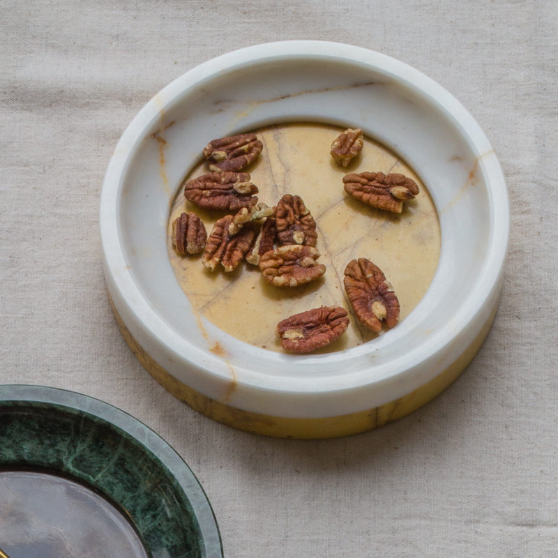 Calacatta + Giallo tondo bowl