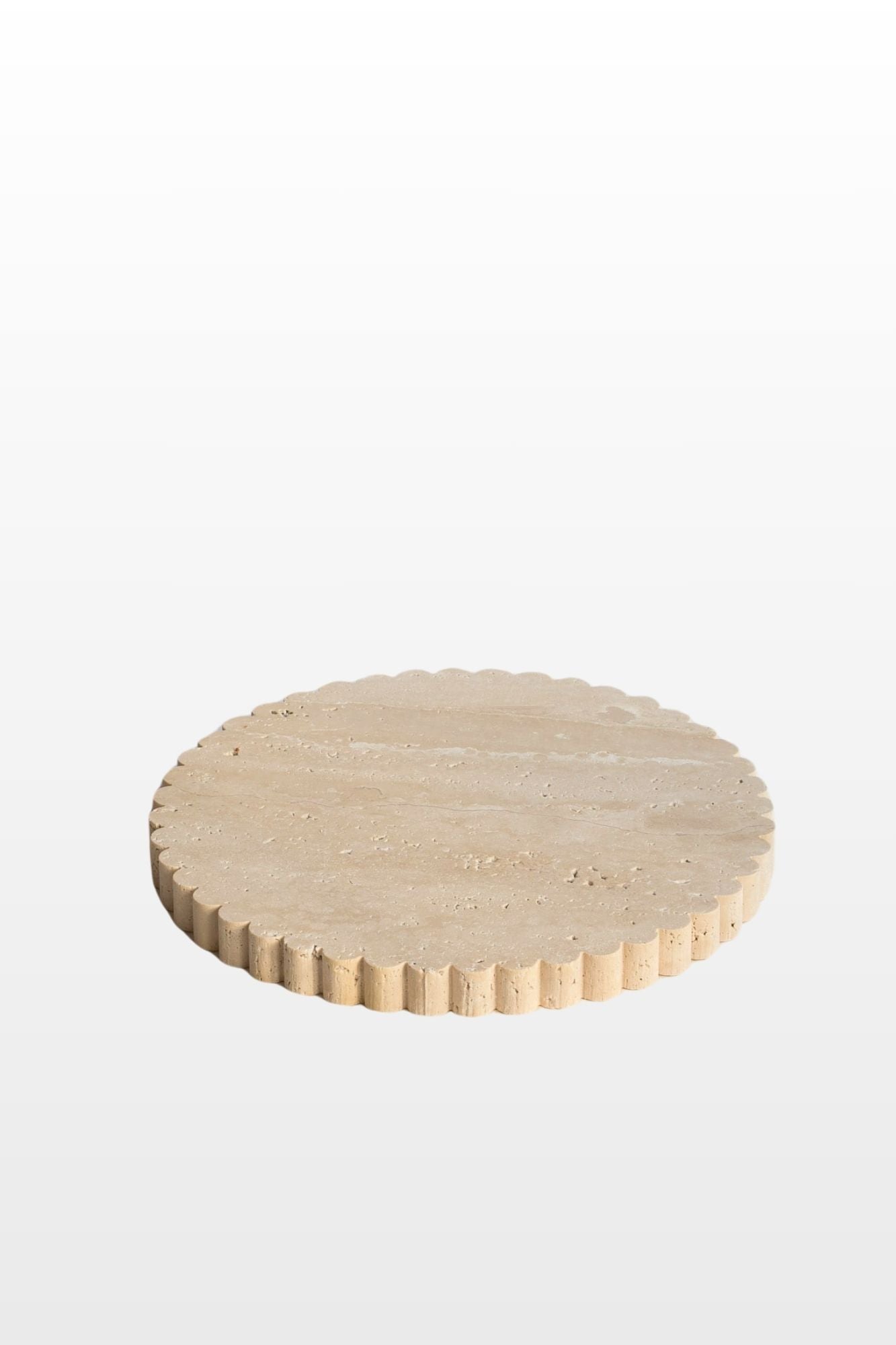 Travertine Branik round medium