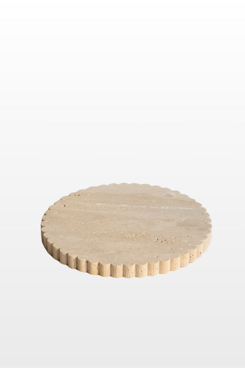 Travertine Branik round medium