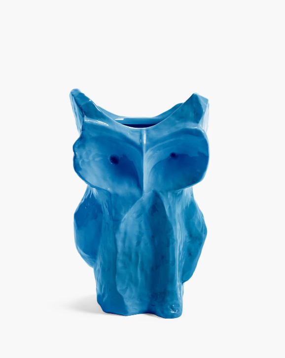 Serax Owl Vase L | Wazon Sowa L - Blue After Midnight