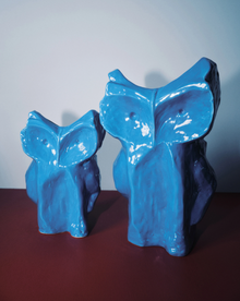 Serax Owl Vase L | Wazon Sowa L - Blue After Midnight