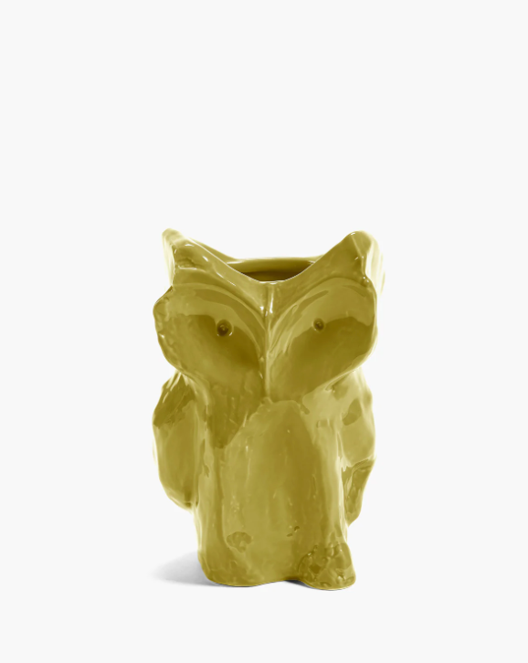 Serax Owl Vase S | Wazon Sowa S - Yellow After Midnight