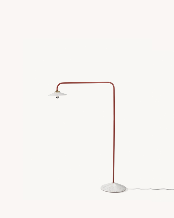 valerie_objects - standing lamp marble n°1 menie red by muller van severen