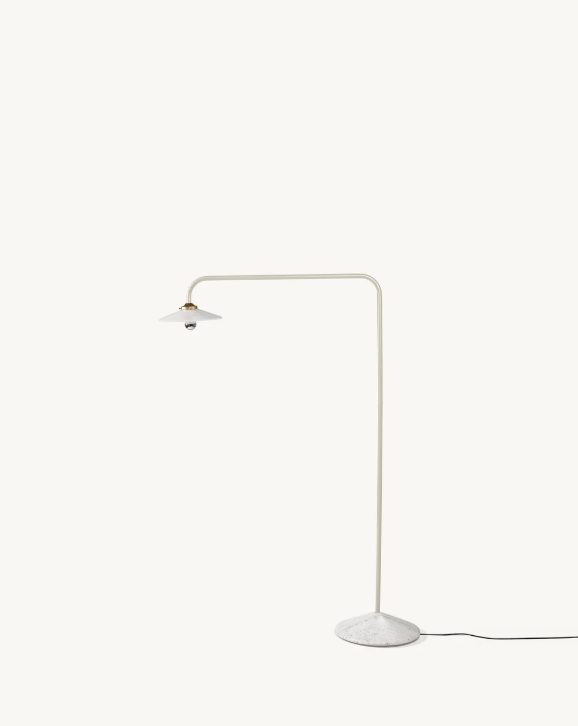 valerie_objects - standing lamp marble n°1 ivory by muller van severen