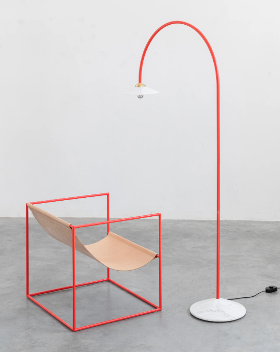 valerie_objects - standing lamp marble n°2 red by muller van severen