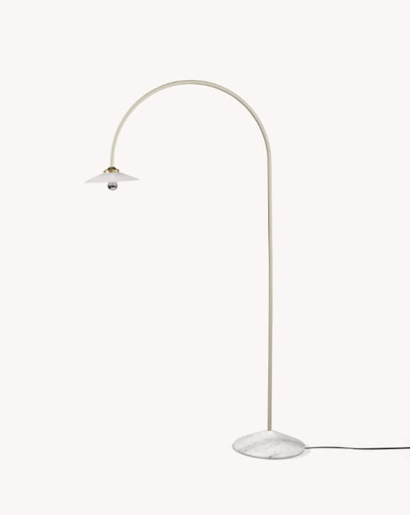 valerie_objects - standing lamp marble n°2 ivory by muller van severen