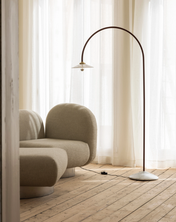 valerie_objects - standing lamp marble n°2 black by muller van severen