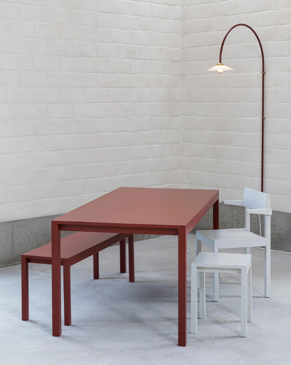 valerie_objects - hanging lamp n°2 menie red by muller van severen