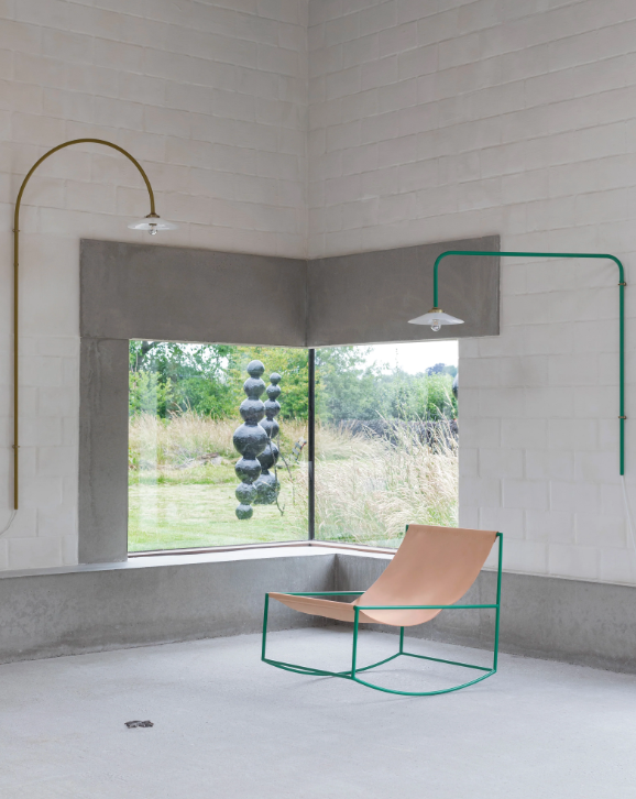 valerie_objects - hanging lamp n°5 green by muller van severen